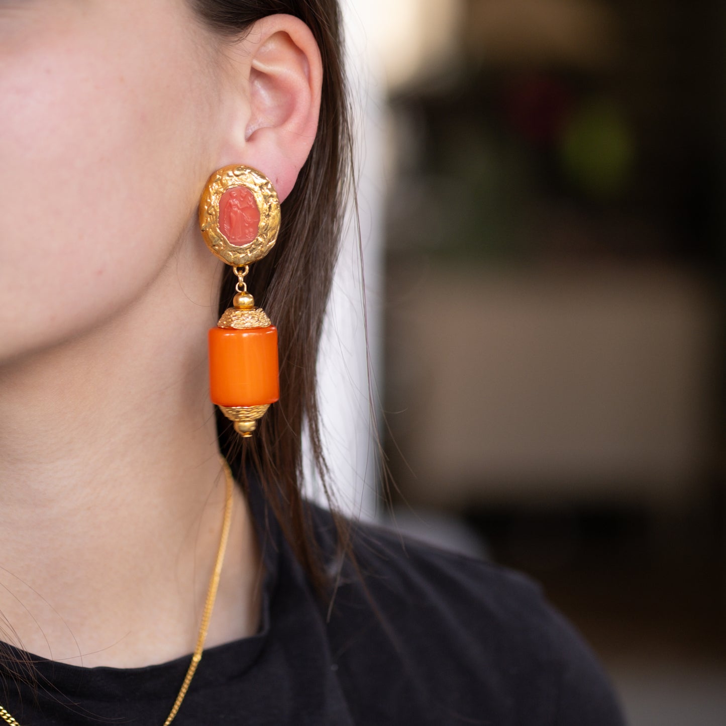 Fiorella vintage oorbellen