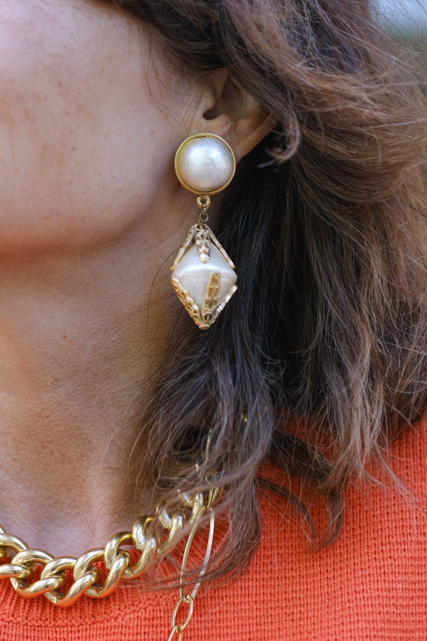 Lorenza vintage oorbellen