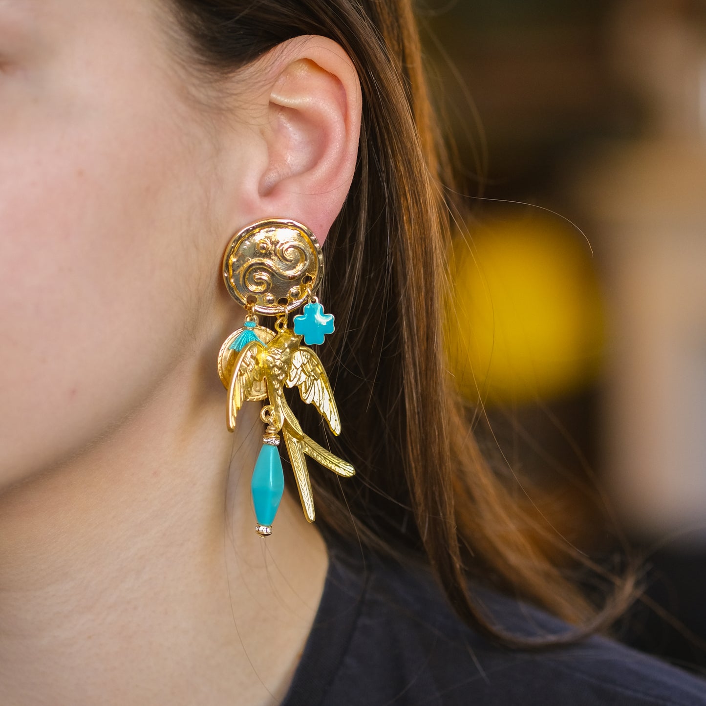 Hydrangea earrings