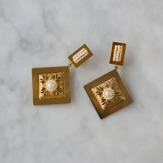 Sylviane vintage oorbellen