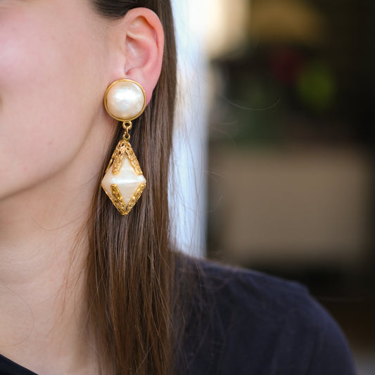 Lorenza vintage oorbellen