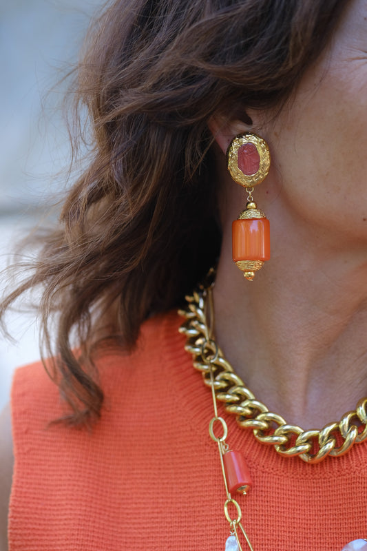 Fiorella vintage oorbellen