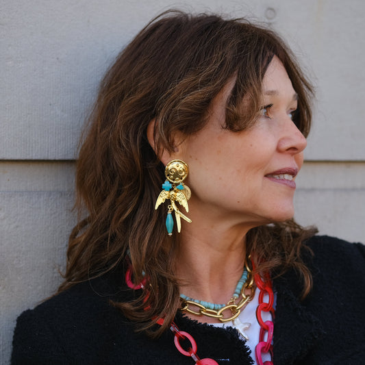 Hydrangea earrings